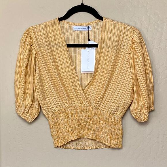 Faithfull the Brand Ceretti Check Desert Oma Top, Size 2 - Picture 5 of 10